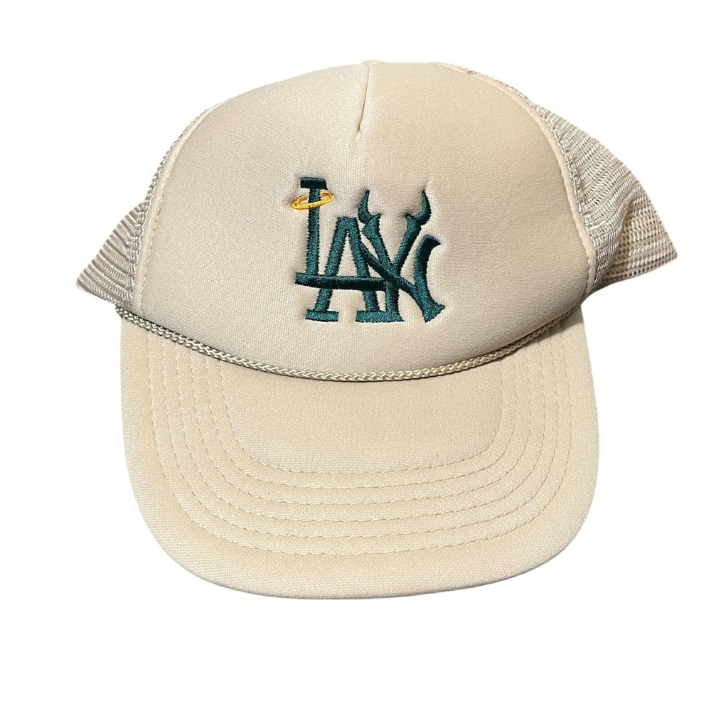 Lost Love NYC Brown Los Angeles LA Dodgers NY Yankees Trucker Hat Capā Skatewear